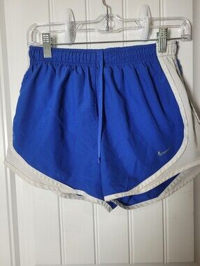 Nike Women’sDri-fit Royal Blue Athletic Shorts with White Trim